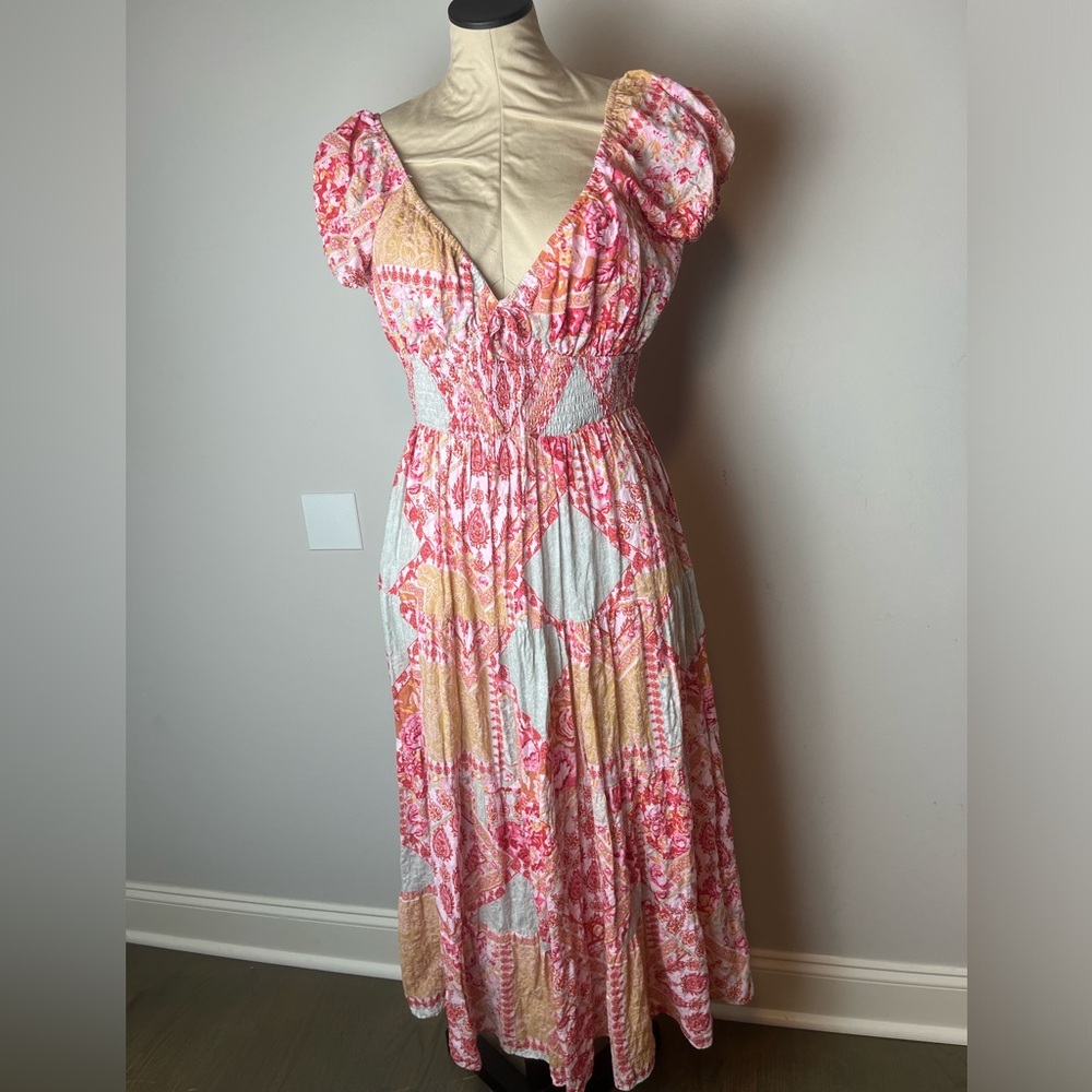 Jacquie the Label Luisa Tired Midi Dress Large